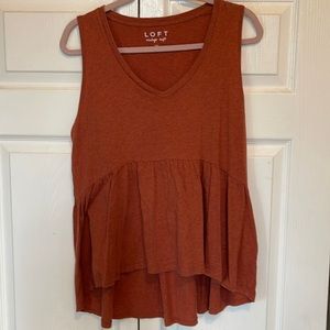 LOFT Peplum Tank Top